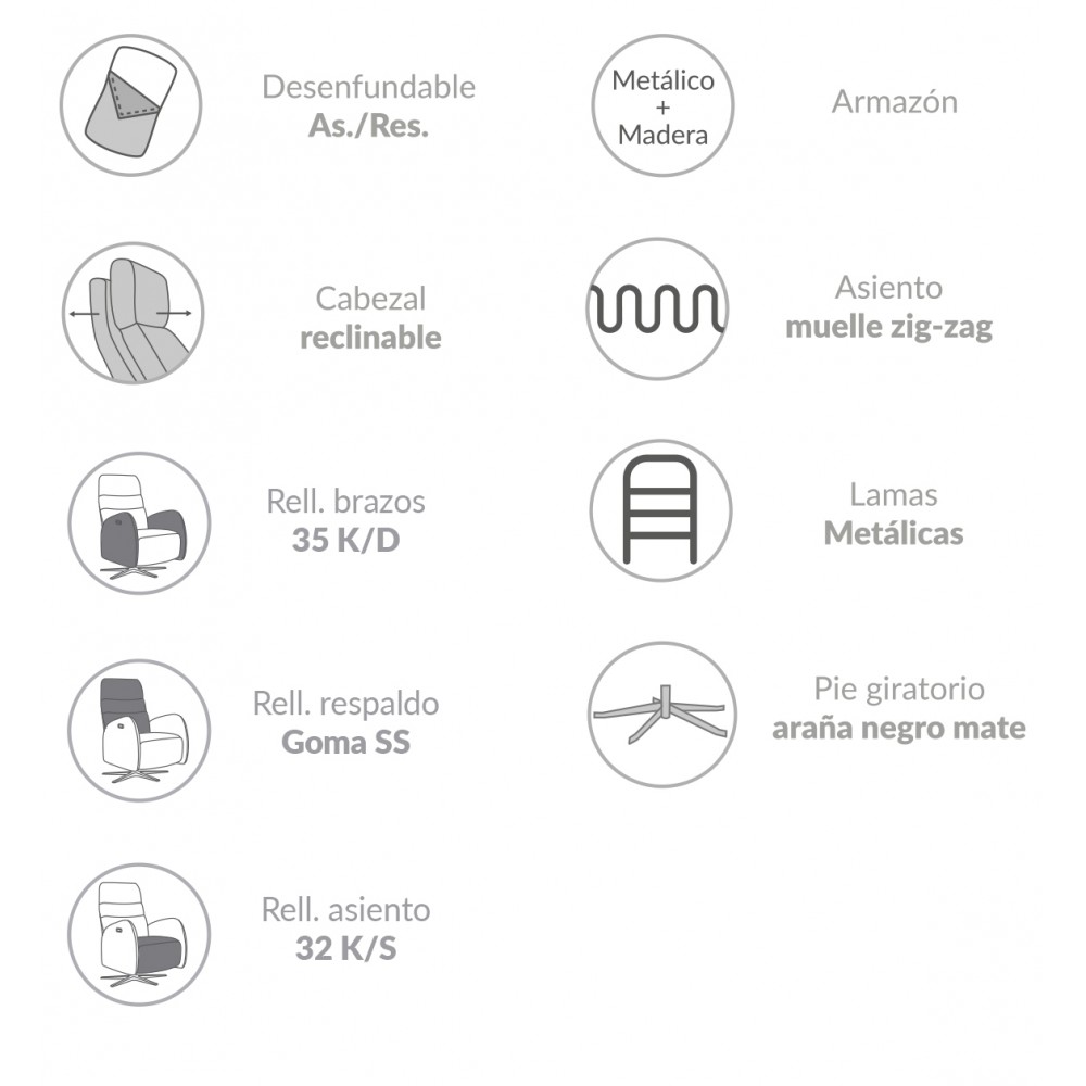 Sillón Relax Moher Júpiter