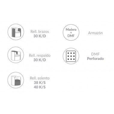 Sillón Giratorio Moher Dakota